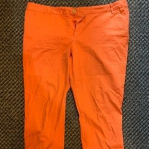 orange crop pants - Banana Republic